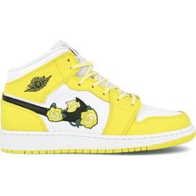 Jordan AV5174-700 1 Mid Dynamic Yellow Floral Kadın Spor Ayakkabı