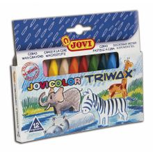 Jovi Triwax 12 Renk Pastel Boya