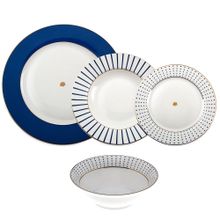 Jumbo 500.02.23.0048 Navy 24 Parça 6 Kişilik Yemek Takımı