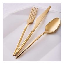 Jumbo 5100 Quartz Titanyum Gold 12 Kişilik 84 Parça Çatal Kaşık Bıçak Takımı