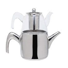 Jumbo 6500 Cam Full Metal Sap Demlikli Çaydanlik