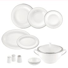 Jumbo Bright Platin 12 Kişilik 60 Parça Yemek Takımı