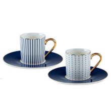 Jumbo Navy 2 Kişilik Kahve 90 ml Fincan Takımı