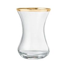 Jumbo Ribbon Gold İnce Belli 6'lı Çay Bardak