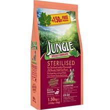 Jungle 1.5kg Somonlu Kısırlaştırılmış Tüm Irklar İçin Yetişkin Kuru Kedi Maması