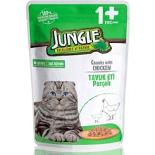 Jungle 12x100 gr Pouch Kedi Tavuklu Mama