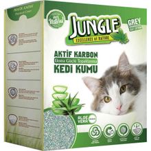 Jungle Aloevera 6 lt Aktif Karbonlu Topaklaşan Kedi Kumu