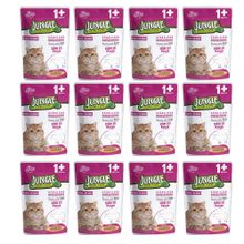Jungle Pouch Sığır Eti Parçalı Kısırlaştırılmış 12x100 gr Kedi Konservesi