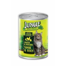 Jungle Tavuk Etli ve Sebzeli 415 gr Konserve Kedi Maması