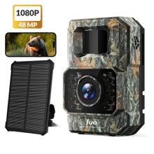 Juo 850WS Güneş Enerjili 48 MP Full HD WiFi Hareket Sensörlü Gece Görüşlü IP66 Su Geçirmez Fotokapan