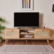 Just Home 160 cm Safir Meşe 2 Kapaklı Hazeran TV Ünitesi