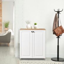 Just Home Ares 2 Kapaklı Meşe-Beyaz Ayakkabı Dolabı