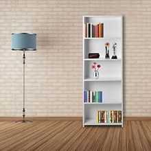 Just Home Eco Beyaz 5 Raflı Kitaplık