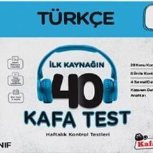 Kafa Dengi Yayınları 8. Sınıf LGS Türkçe İlk Kaynağın 40 Kafa Testi