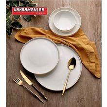 Kahramanlar Zühre Gold Yaldızlı 55 Parça Yemek Takımı