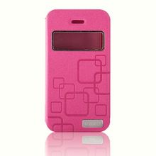 Kaku iPhone 4S Pembe Yan Kapaklı Kılıf