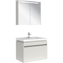 Kale 610100200490 Idea 2.0 80 cm Parlak Beyaz Tek Çekmeceli Banyo Dolabı