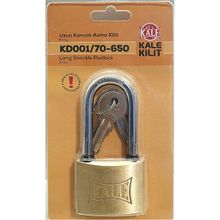 Kale Sarı 50 mm Uzun Asma Kilit