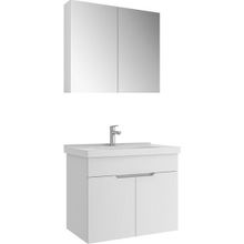Kale Stora 80 cm Parlak Beyaz Aynalı Banyo Dolabı