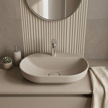 Kale Zero 2.0 60x40 cm Mat Vizon Yarı Gömme Oval Lavabo