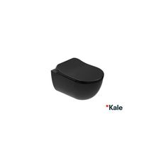 Kale Zero 2.0 Kanalsız Asma Klozet ve Siyah Ultra Slim Yavaş Kapanan Klozet Kapağı