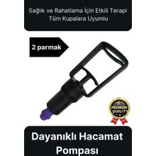 Kaliteli Dayanıklı Tüm Kupalara Uyumlu Islak Kuru Kullanım 2 Parmak Hacamat Çekme Vakum Pompası