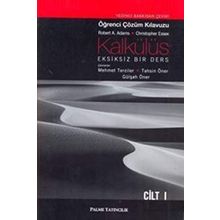 Kalkülüs Öğrenci Çözüm Kılavuzu - Cilt 1: Eksiksiz Bir Ders - Palme