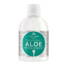 Kallos Cosmetics Aloe 1000 ml Kuru ve Yıpranmış Saçlar Için Aloe Vera Özlü Nem Terapisi ve Işıltı Verici Şampuan