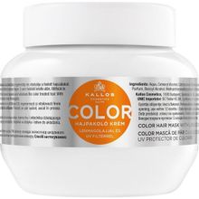 Kallos Cosmetics Color Hair Boyalı Saçlar Için Keten Tohumu Yağlı ve Uv Filtreli 275 ml Saç Bakım Maskesi