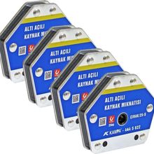 Kampa Çırak-25S Manyetik Kaynak Gönyesi 4 Adet 6 Açılı 25 kg Kaynak Tutucu Mıknatıs