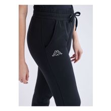 Kappa 371E82W005 W Logo Theek Slim Normal Bel Lastikli Fit Düz Siyah Kadın Eşofman Altı