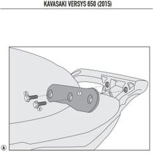 Kappa 4114KIT Kawasaki Versys 650 15-17 Motosiklet Yan Çanta Taşıyıcı Bağlantı Kiti