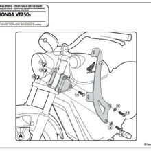 Kappa AS122A2 Honda VT 750 S 10-15 Motosiklet Rüzgar Siperlik Bağlantısı