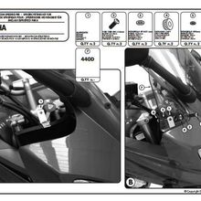 Kappa D440KIT Yamaha FZ6 600 Fazer S2 07-11 Motosiklet Rüzgar Siperlik Bağlantısı
