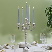 Karaca Arlen 5'li Silver 42x29 cm Şamdan