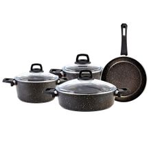 Karaca Biogranit Blackgold 7 Parça Tencere Seti