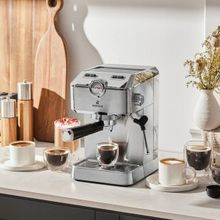 Karaca Coffee Art Barista Kollu Süt Köpürtücülü Inox 1.5 lt Kahve Makinesi