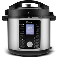 Karaca Cooker 2in1 Silver 6 lt Çok Amaçlı Basınçlı Pişirici Elektrikli Düdüklü Tencere ve Airfryer