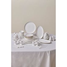 Karaca Elegance Bone Favaro 38 Parça 6 Kişilik Gold Kahvaltı Takımı