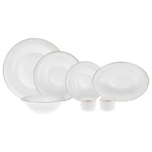 Karaca Fine Pearl Elizabeth 28 Parça 6 Kişilik Platinum Yemek Takımı
