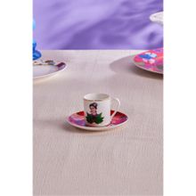 Karaca Frida Kırmızı 90 ml Çay Fincanı ve Tabağı