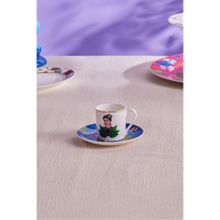 Karaca Frida Mavi 90 ml Çay Fincanı ve Tabağı