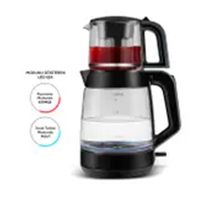 Karaca Glass Tea XL 2in1 Antrasit Cam Çay Makinesi