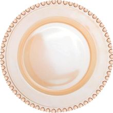 Karaca Glory Cam Amber 27 cm Tekli Servis Tabağı