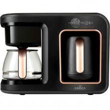 Karaca Hatır Plus 2in1 Siyah Copper Türk Kahvesi ve Filtre Kahve Makinesi