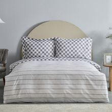 Karaca Home 200 x 220 cm Cordova Antrasit Pamuk Çift Kişilik Nevresim Takımı