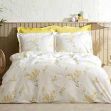 Karaca Home 200 x 220 cm Loretta Sarı %100 Pamuk Çift Kişilik Nevresim Takımı