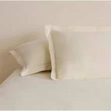 Karaca Home 50x70 cm Ekru Basic Volanlı 2'li Yastık Kılıfı