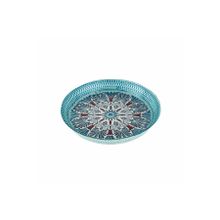 Karaca Home Anatoly 32 cm Mavi Dekoratif Tepsi