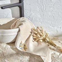 Karaca Home Comfort Touch Bej 30x50 cm Nakışlı Pamuk Havlu